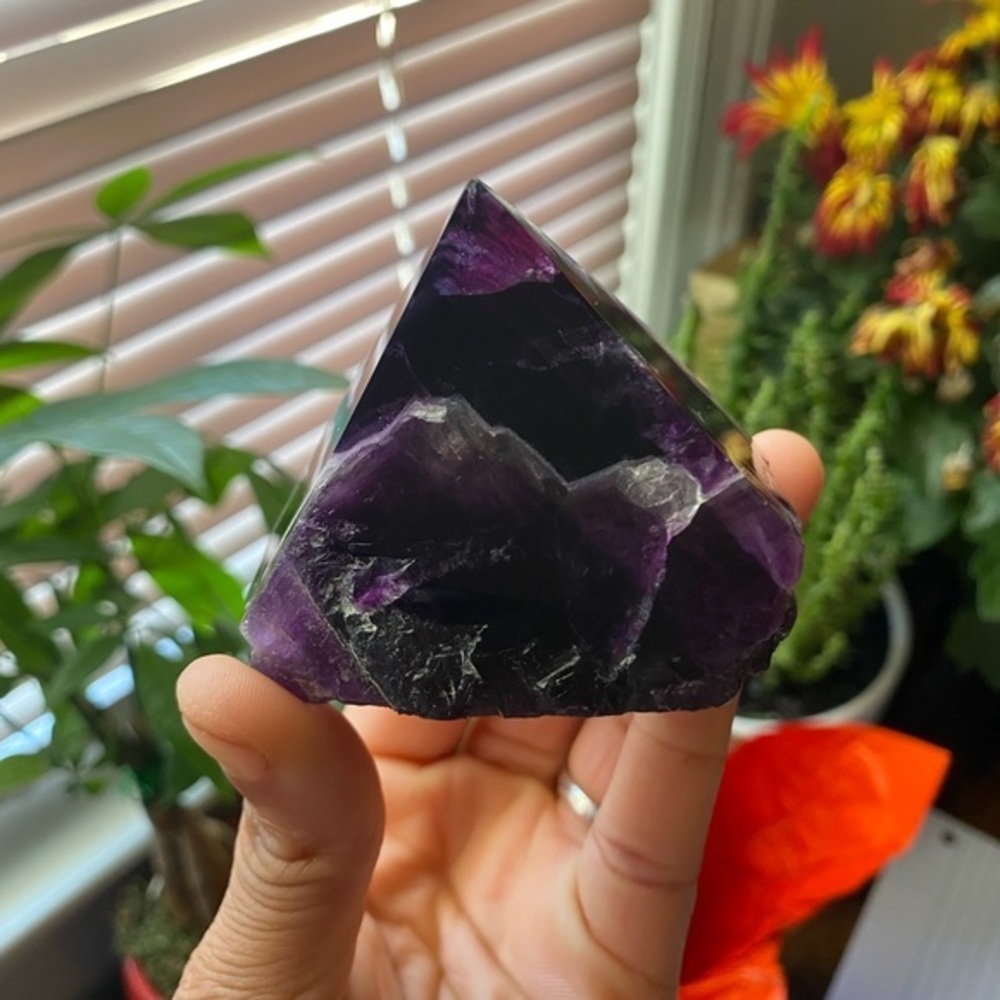 Rainbow Fluorite Freeform/Fluorite Top Polished Point/Fluorite/Rainbow Fluorite